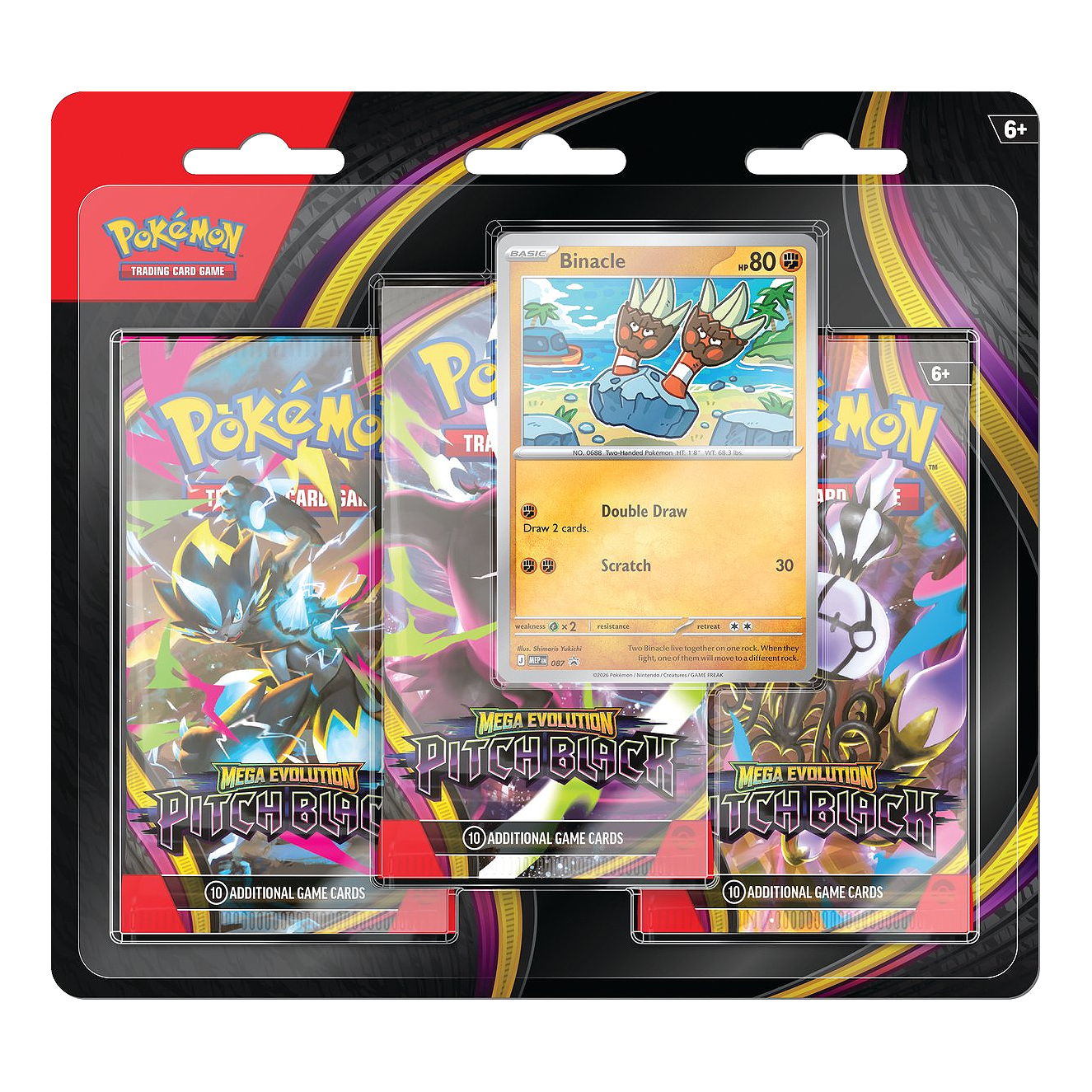 Pitch Black - 3-pack blister