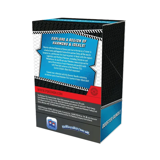 Pokémon trading card game booster bundle packaging on a white background