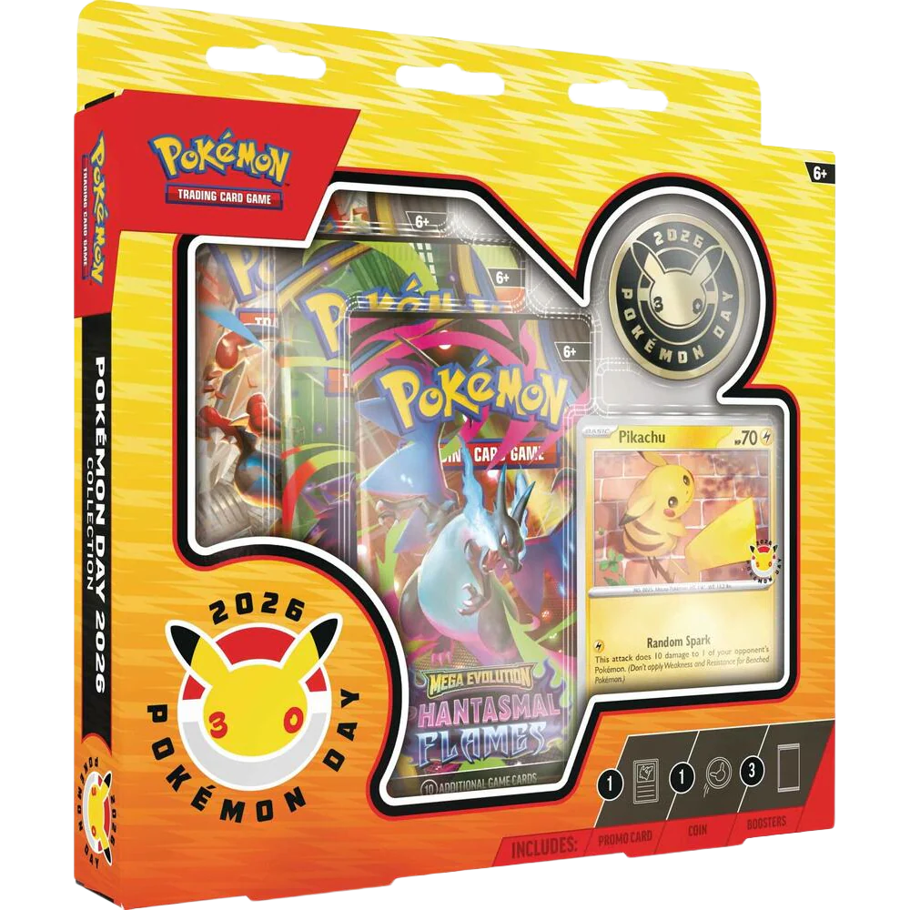 Pokémon trading card game packaging with cards and Pokémon logo