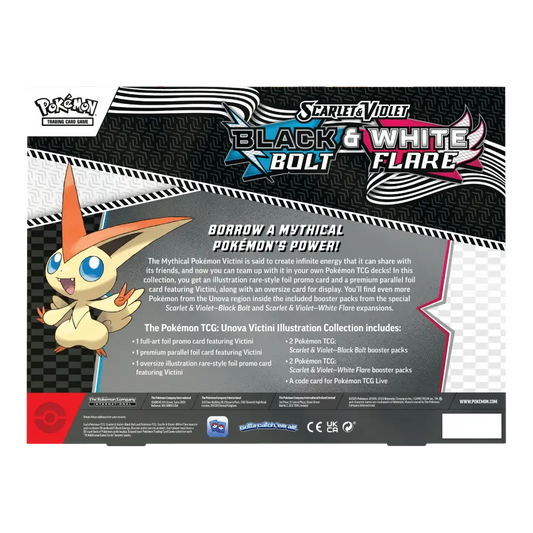 Pokémon trading card game packaging with character illustration and text on a white background