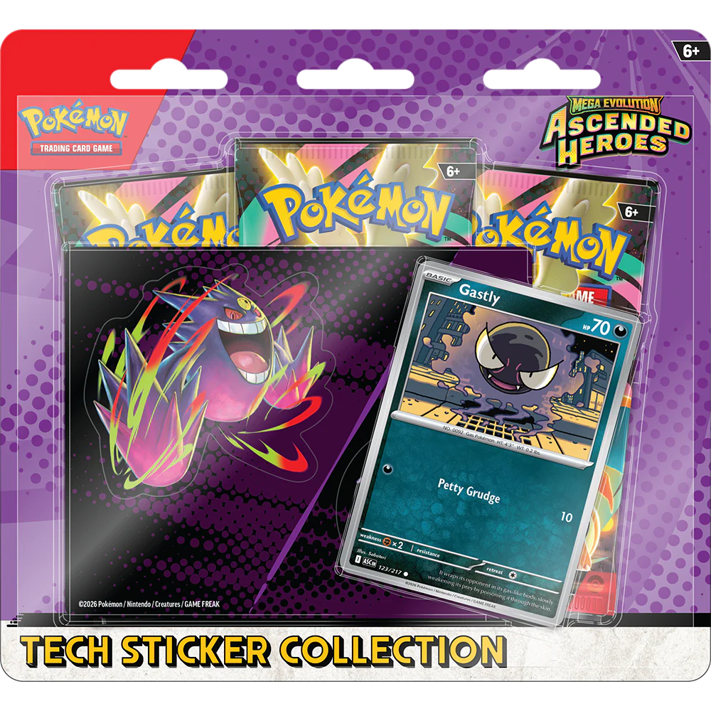 Pokémon TCG Ascended Heroes ME03 3-pack blister met drie booster packs en een promo-kaart