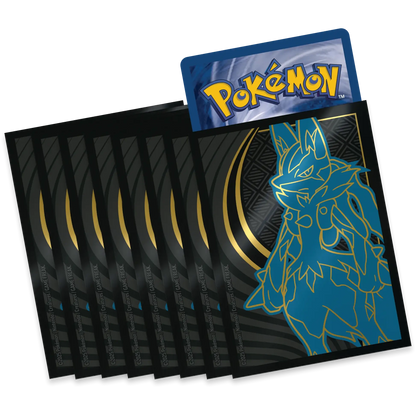 Pokémon trading card packs with a prominent card featuring a blue creature design.