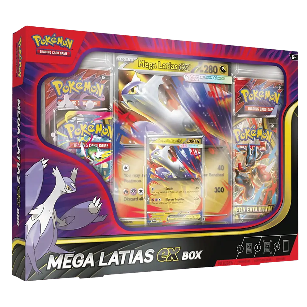 Pokémon trading card game Mega Latias ex box packaging