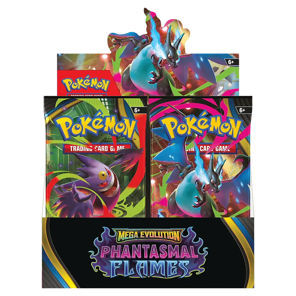 Pokémon trading card game packs with colorful artwork on a white background