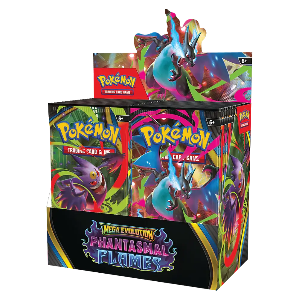 Pokémon trading card game box with colorful artwork on a white background