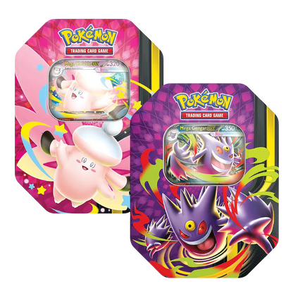 Pokémon - Mega Moonlit ex Tin – Mega Gengar ex / Mega Clefable ex