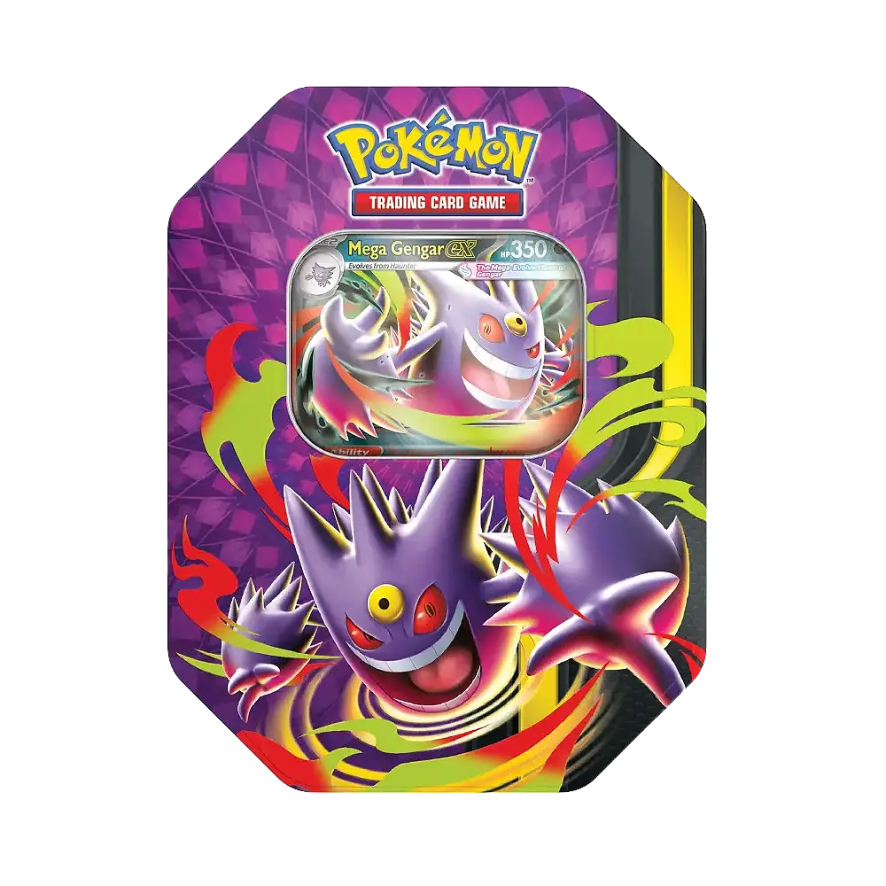 Pokémon - Mega Moonlit ex Tin – Mega Gengar ex / Mega Clefable ex