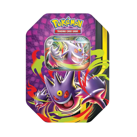 Pokémon - Mega Moonlit ex Tin – Mega Gengar ex / Mega Clefable ex