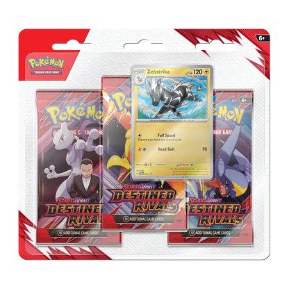 Pokémon trading card game pack with Zebstika card and packaging