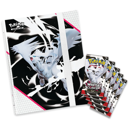 Pokémon trading card game packs featuring a white dragon-like creature