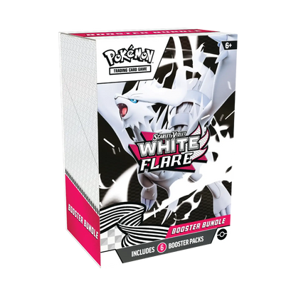 Pokémon trading card game booster bundle packaging with a white and black character design.