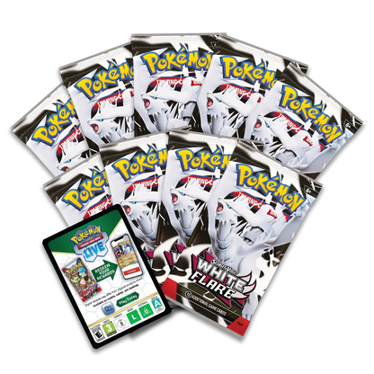 Collection of Pokémon trading card game packs on a white background