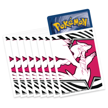 Set of Pokémon trading cards featuring a character with pink and black design.